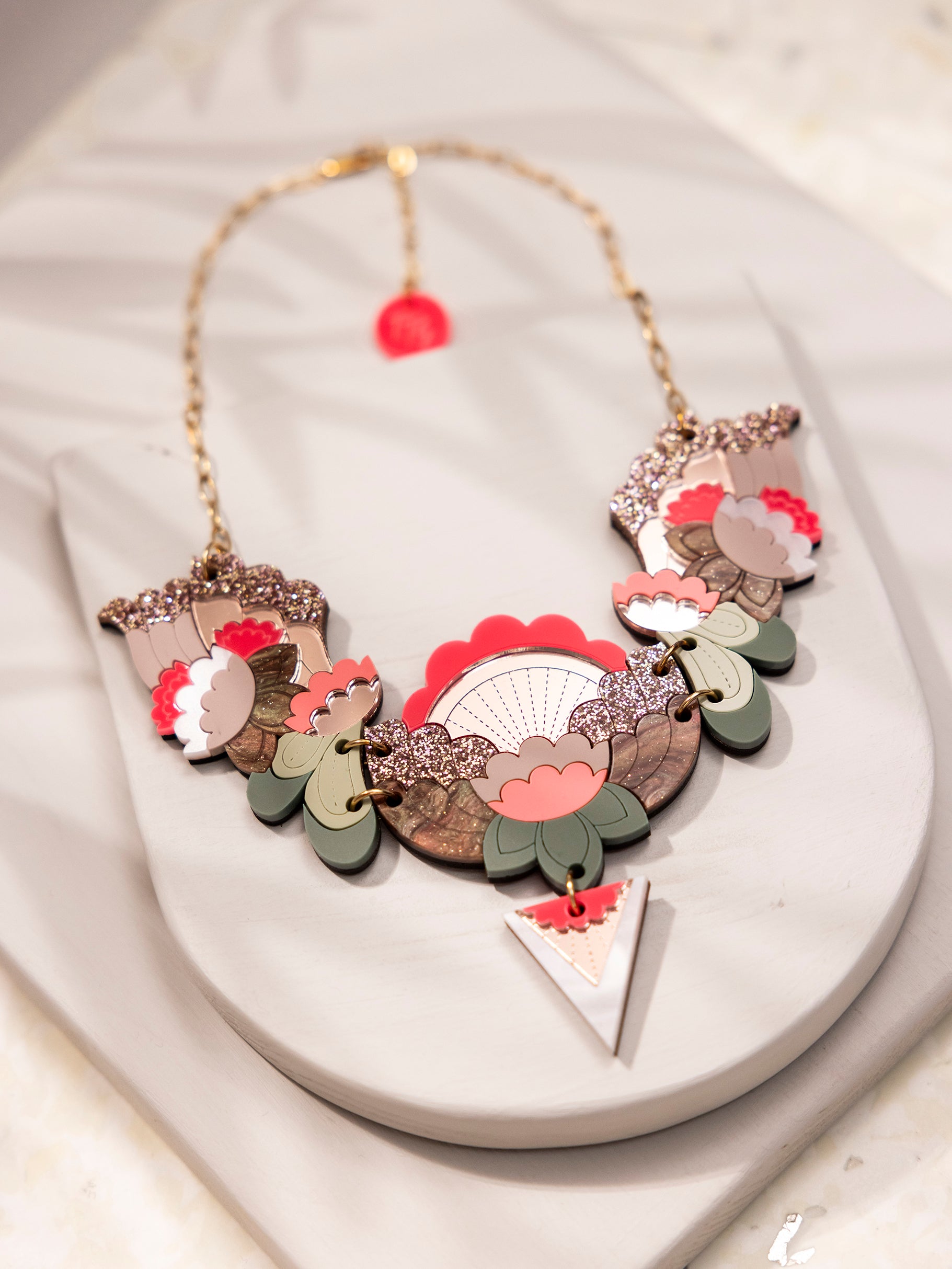 The Third Studio statement acrylic necklace