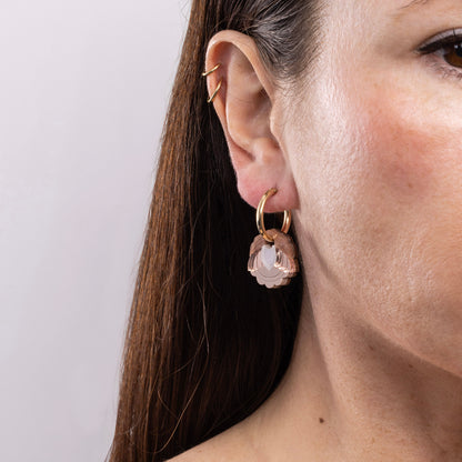 Bryony Gold filled Hoop acrylic earring